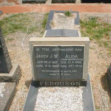 FERGUSON James J.W. 1901-1969 &amp; Alida VAN DEN HEEVER 1898-1976