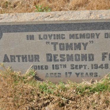 FUTTER Arthur Desmond -1948