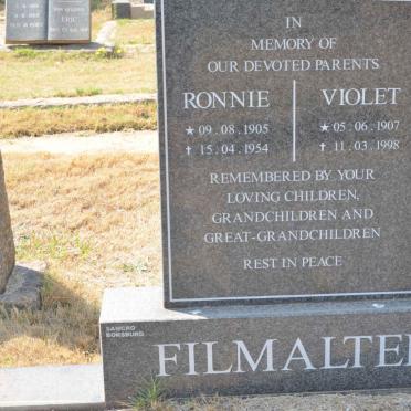 FILMALTER Ronnie 1905-1954 &amp; Violet 1907-1998
