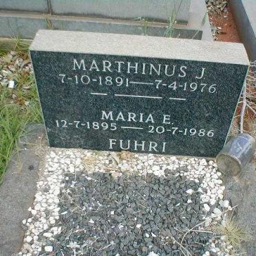 FUHRI Marthinus J. 1891-1976 &amp; Maria E. 1895-1986