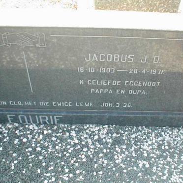 FOURIE Jacobus J.D. 1903-1971