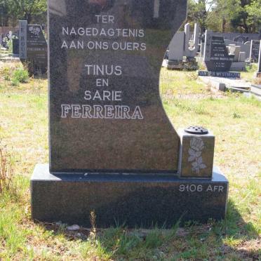 FERREIRA Tinus &amp; Sarie