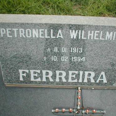 FERREIRA Petronella Wilhelmina 1913-1994