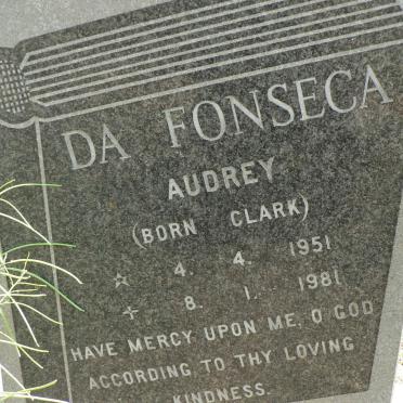 FONSECA Audrey, da nee CLARK 1951-1981