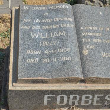 FORBES William 1906-1961