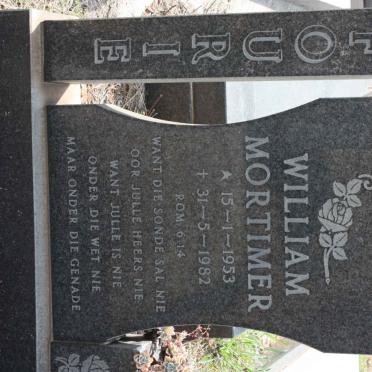 FOURIE William Mortimer 1953-1982