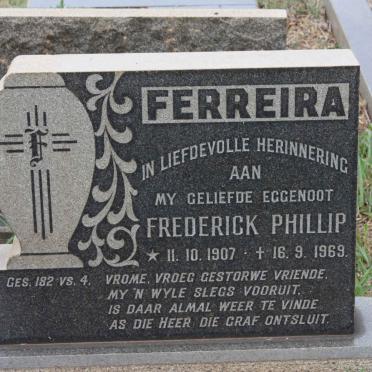 FERREIRA Frederick Phillip 1907-1969