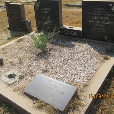 FEDDERN Henry Johannes Wilhelm 1902-1983 &amp; Elizabeth Catharina Johanna 1904-1971