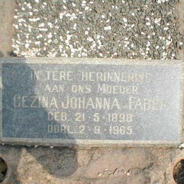 FABER John Henry 1894-1951 &amp; Gezina Johanna 1898-1965