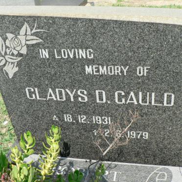 GAULD Gladys D. 1931-1979