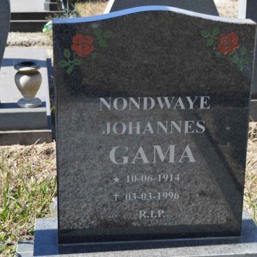 GAMA Nondwaye Johannes 1914-1996