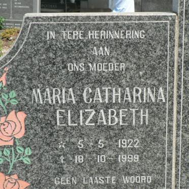 GEEL Maria Catharina Elizabeth 1922-1999