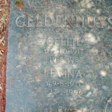 GELDENHUYS Gellie 1917-1985 &amp; Levina 1917-1996