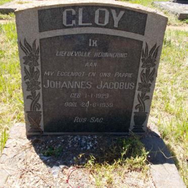 GLOY Johannes Jacobus 1929-1959