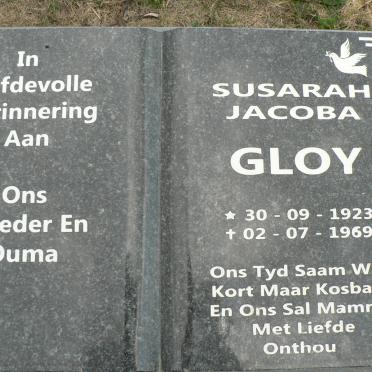 GLOY Susarah Jacoba 1923-1969