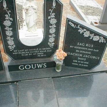GOUWS Joachim Jacobus 1926-1987