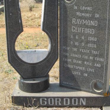 GORDON Raymond Clifford 1960-1988