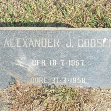 GOOSEN Alexander J. 1957-1958