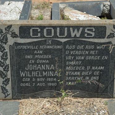 GOUWS Johanna Wilhelmina 1884-1960
