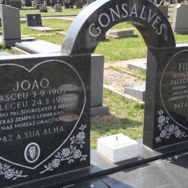 GONSALVES Joāo 1907-1989 &amp; Filomena 1903-1984