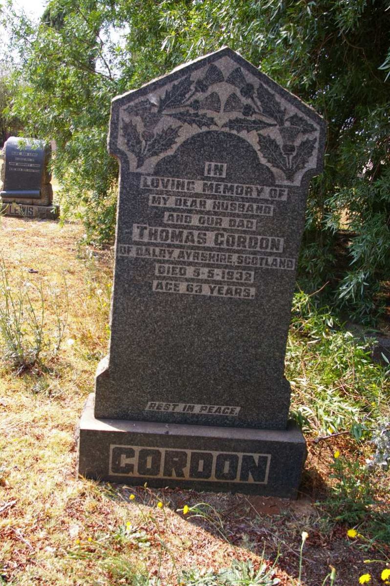 GORDON Thomas -1932