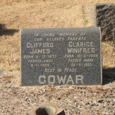 GOWAR Clifford James 1877-1959 &amp; Clarice Winifred 1889-1950