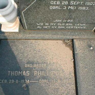 GRAAN Thomas Phillipus, van 1934-1980
