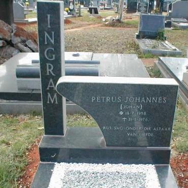 INGRAM Petrus Johannes 1958-1976
