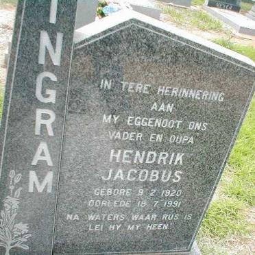 INGRAM Hendrik Jacobus 1920-1991