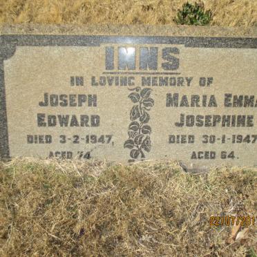 INNS Joseph Edward -1947 &amp; Maria Emma Josephine -1947