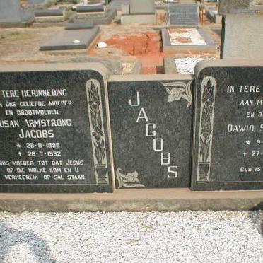 JACOBS Dawid Stephanus 1888-1965 &amp; Susan ARMSTRONG 1898-1992