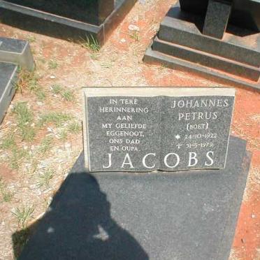 JACOBS Johannes Petrus 1922-1979