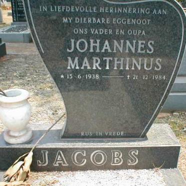 JACOBS Johannes Marthinus 1938-1984