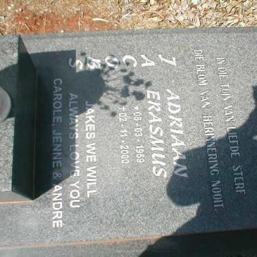 JACOBS Adriaan Erasmus 1959-2000