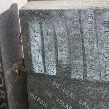 JACOBS Danie 1958-1982