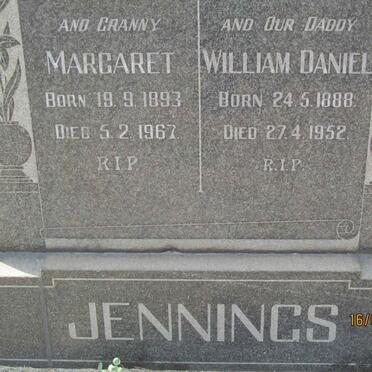 JENNINGS William Daniel 1888-1952 &amp; Margaret 1893-1967