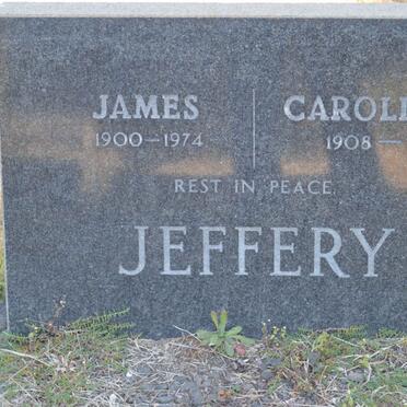 JEFFERY James 1900-1974 &amp; Caroline H. 1908-1989
