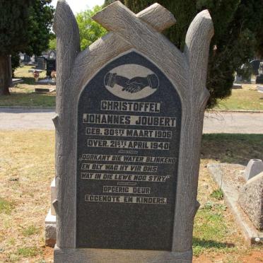 JOUBERT Christoffel Johannes 1906 -1940