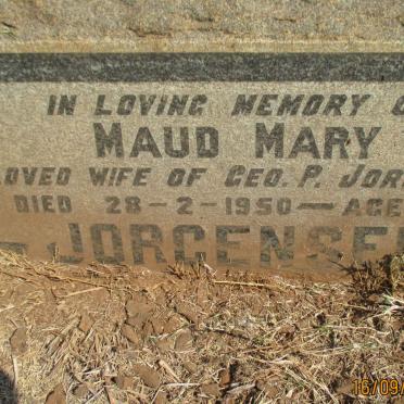 JORGENSEN Maud Mary -1950