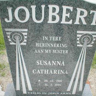 JOUBERT Susanna Catharina 1916-1996