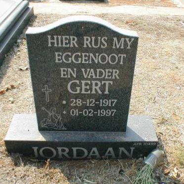JORDAAN Gert 1917-1997
