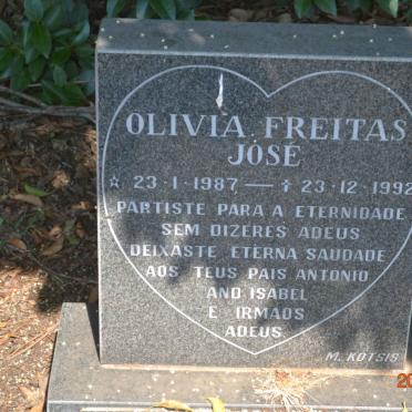 JOSÉ Olivia Freitas 1987-1992