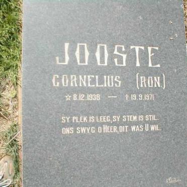 JOOSTE Cornelius 1938-1971