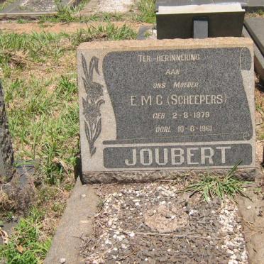 JOUBERT E.M.C. nee SCHEEPERS 1879-1961
