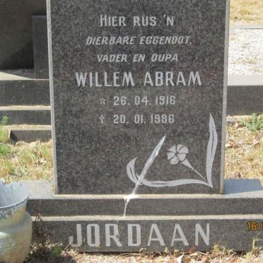 JORDAAN Willem Abram 1916-1986