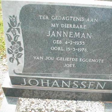 JOHANSSEN Janneman 1933-1978