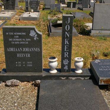 JONKER Adriaan Johannes Heever 1905-2000 &amp; Susanna Magaretha 1917-1990
