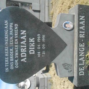 LANGE Adriaan Dirk, de 1969-1991