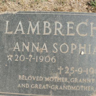 LAMBRECHS Anna Sophia 1906-1985