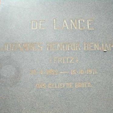 LANGE Johannes Hendrik Benjamin, de 1922-1971